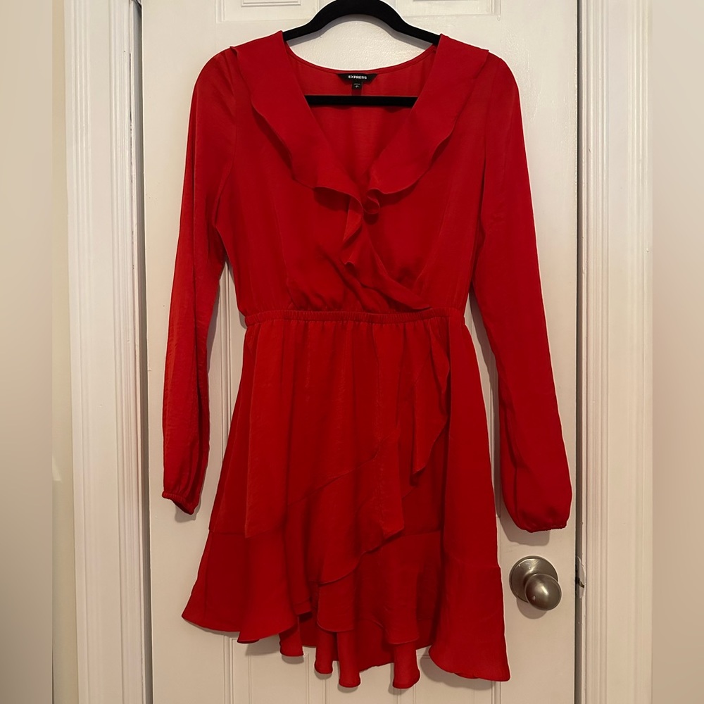 Express Red Dress; Size Small